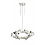 Avizemoda Salvo 50 cm Dimmer Kumandalı 3 Renk Ledli (Sarı-Beyaz-Gün Işığı) Modern Sarkıt Avize - Krom