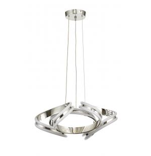 Avizemoda Salvo 50 cm Dimmer Kumandalı 3 Renk Ledli (Sarı-Beyaz-Gün Işığı) Modern Sarkıt Avize - Krom