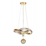 Avizemoda Atom Tekli Dimmer Kumandalı 3 Renk Ledli (Sarı-Beyaz-Gün Işığı) Modern Sarkıt Avize - Gold