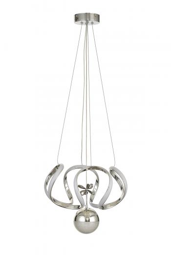 Avizemoda Rumi Tekli Dimmer Kumandalı 3 Renk Ledli (Sarı-Beyaz-Gün Işığı) Modern Sarkıt Avize - Krom