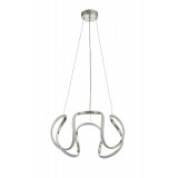 Avizemoda Rumi 50 cm Dimmer Kumandalı 3 Renk Ledli (Sarı-Beyaz-Gün Işığı) Modern Sarkıt Avize - Krom