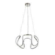 Avizemoda Rumi 50 cm Dimmer Kumandalı 3 Renk Ledli (Sarı-Beyaz-Gün Işığı) Modern Sarkıt Avize - Krom