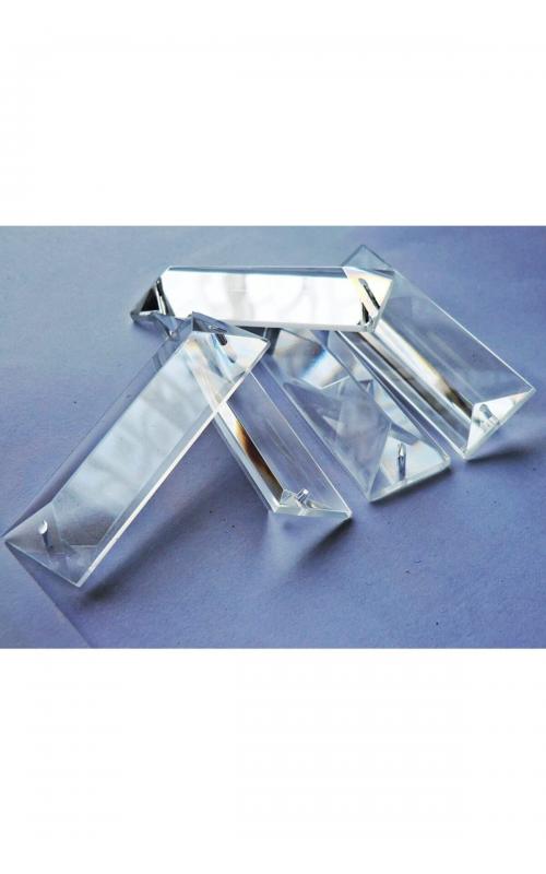 Avizemoda 10 Cm Boyutunda Tek Delikli Cam Avize Taşı. (10 Adet - Şeffaf Renk)