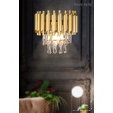 Avizemoda Palmira Prizma Kesim Kristal Taşlı Lüks Aplik - (SARI-YALDIZ)