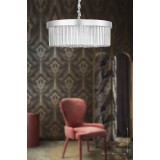 Avizemoda Desina 50'lik Kristal Taşlı Lüks Avize - (gümüş-yaldız)