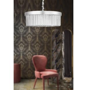 Avizemoda Desina 50'lik Kristal Taşlı Lüks Avize - (gümüş-yaldız)