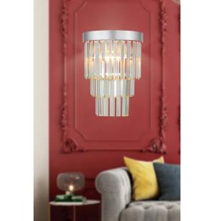 Avizemoda Desina Kristal Taşlı Lüks Aplik - (gümüş-yaldız)