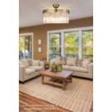 Avizemoda Desina 40 Lık Kristal Taşlı  Avize - (Eskitme Kaplama)