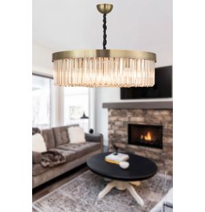 Avizemoda Desina 60'lık Kristal Taşlı Lüks Avize - (eskitme Kaplama)