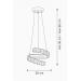 Avizemoda Milly 30 cm Dimmer Kumandalı 3 Renk Ledli (Sarı-Beyaz-Gün Işığı) Modern Akrilik Avize -Krom