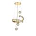 Avizemoda Milly 3'lü Dimmer Kumandalı 3 Renk Ledli (SARI-BEYAZ-GÜN IŞIĞI) Modern Akrilik Avize - Gold