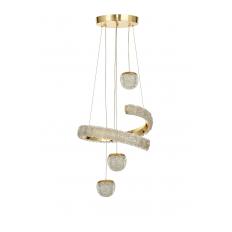 Avizemoda Milly 3'lü Dimmer Kumandalı 3 Renk Ledli (SARI-BEYAZ-GÜN IŞIĞI) Modern Akrilik Avize - Gold