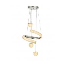 Avizemoda Milly 3'lü Dimmer Kumandalı 3 Renk Ledli (SARI-BEYAZ-GÜN IŞIĞI) Modern Akrilik Avize - Krom