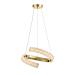 Avizemoda Milly 40 cm Dimmer Kumandalı 3 Renk Ledli (Sarı-Beyaz-Gün Işığı) Modern Akrilik Avize - Gold