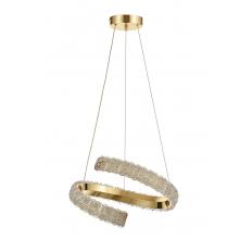Avizemoda Milly 40 cm Dimmer Kumandalı 3 Renk Ledli (Sarı-Beyaz-Gün Işığı) Modern Akrilik Avize - Gold