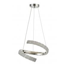 Avizemoda Milly 40 cm Dimmer Kumandalı 3 Renk Ledli (Sarı-Beyaz-Gün Işığı) Modern Akrilik Avize -Krom