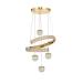 Avizemoda Milly 4'lü Dimmer Kumandalı 3 Renk Ledli (SARI-BEYAZ-GÜN IŞIĞI) Modern Akrilik Avize -gold