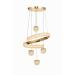 Avizemoda Milly 4'lü Dimmer Kumandalı 3 Renk Ledli (SARI-BEYAZ-GÜN IŞIĞI) Modern Akrilik Avize -gold