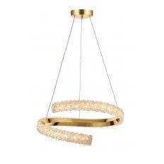 Avizemoda Milly 50 cm Dimmer Kumandalı 3 Renk Ledli (Sarı-Beyaz-Gün Işığı) Modern Akrilik Avize -Gold