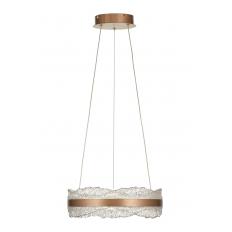 Avizemoda Toledo 40 cm Dim Kumandalı 3 Renk Ledli (Sarı-Beyaz-Gün Işığı) Modern Akrilik Avize -Light Brown