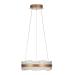 Avizemoda Toledo 40 cm Dim Kumandalı 3 Renk Ledli (Sarı-Beyaz-Gün Işığı) Modern Akrilik Avize -Light Brown