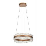 Avizemoda Toledo 40 cm Dim Kumandalı 3 Renk Ledli (Sarı-Beyaz-Gün Işığı) Modern Akrilik Avize -Light Brown