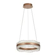 Avizemoda Toledo 40 cm Dim Kumandalı 3 Renk Ledli (Sarı-Beyaz-Gün Işığı) Modern Akrilik Avize -Light Brown