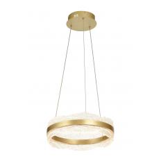 Avizemoda Toledo 40 cm Dim Kumandalı 3 Renk Ledli (Sarı-Beyaz-Gün Işığı) Modern Akrilik Avize -Sarı Yaldız