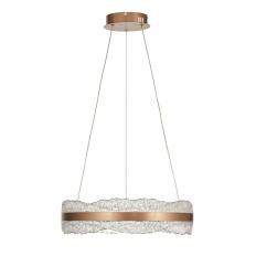 Avizemoda Toledo 50 cm Dim Kumandalı 3 Renk Ledli (Sarı-Beyaz-Gün Işığı) Modern Akrilik Avize -Light Brown