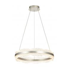 Avizemoda Toledo 60 cm Dim Kumandalı 3 Renk Ledli (Sarı-Beyaz-Gün Işığı) Modern Akrilik Avize - Silver