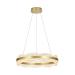 Avizemoda Toledo 60 cm Dim Kumandalı 3 Renk Ledli (Sarı-Beyaz-Gün Işığı) Modern Akrilik Avize -Sarı Yaldız