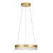 Avizemoda Estilo 40 cm Dimmer Kumandalı 3 Renk Ledli (Sarı-Beyaz-Gün Işığı) Modern Akrilik Avize - Sarı Yaldız