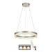 Avizemoda Estilo 50 cm Dimmer Kumandalı 3 Renk Ledli (Sarı-Beyaz-Gün Işığı) Modern Akrilik Avize - Gümüş