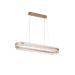 Avizemoda Estilo 100x30 Cm Dimmer Kumandalı 3 Renk Ledli (SARI-BEYAZ-GÜN IŞIĞI) Modern Akrilik Avize - Bronz