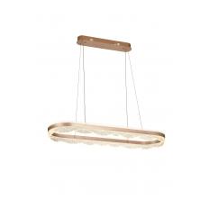 Avizemoda Estilo 100x30 Cm Dimmer Kumandalı 3 Renk Ledli (SARI-BEYAZ-GÜN IŞIĞI) Modern Akrilik Avize - Bronz