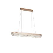 Avizemoda Estilo 100x30 Cm Dimmer Kumandalı 3 Renk Ledli (SARI-BEYAZ-GÜN IŞIĞI) Modern Akrilik Avize - Bronz