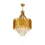 Avizemoda Sima 40 Cm'lik Kristal Cam Taşlı Lüks Avize - (sarı Yaldız)