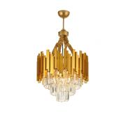 Avizemoda Sima 40 Cm'lik Kristal Cam Taşlı Lüks Avize - (sarı Yaldız)
