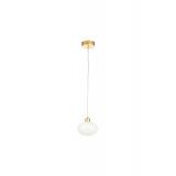 Avizemoda Vanna Tekli Beyaz Camlı Salon Oturma Odası Modern Avize - (Gold Kaplama)