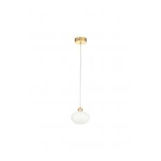 Avizemoda Vanna Tekli Beyaz Camlı Salon Oturma Odası Modern Avize - (Gold Kaplama)