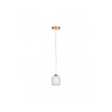 Avizemoda Siena Tekli Beyaz Camlı Salon Oturma Odası Modern Avize - (Gold Kaplama)