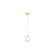 Avizemoda Siena Tekli Beyaz Camlı Salon Oturma Odası Modern Avize - (Gold Kaplama)