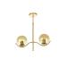 Avizemoda Ranya 2 li Bal Camlı Salon Oturma Odası Modern Avize - (Gold Kaplama)