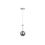 Avizemoda Pinza Tekli Füme Camlı Salon Oturma Odası Modern Avize - (Krom Kaplama)