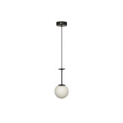 Avizemoda Pinza Tekli Beyaz Camlı Salon Oturma Odası Modern Avize - (Siyah)
