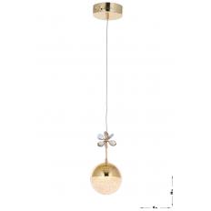 Avizemoda Forde Tekli Ledli Modern Lüks Sarkıt Avize (3 RENK LED; SARI - BEYAZ - GÜN İŞIĞI) - Gold