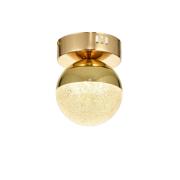 Avizemoda Forde Tekli Plafonyer Ledli Modern Lüks Sarkıt Avize (3 Renk Led; Sarı-Beyaz-Gün ışığı) - GOLD