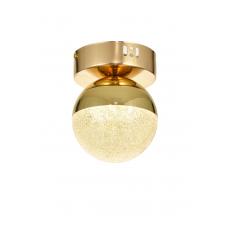 Avizemoda Forde Tekli Plafonyer Ledli Modern Lüks Sarkıt Avize (3 Renk Led; Sarı-Beyaz-Gün ışığı) - GOLD