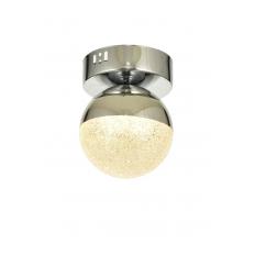Avizemoda Forde Tekli Plafonyer Ledli Modern Lüks Sarkıt Avize (3 Renk Led; Sarı-Beyaz-Gün ışığı) - Krom