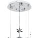 Avizemoda Forde 4'lü Power Ledli Kumandalı Modern Lüks Sarkıt Avize, 3 Renk: Sarı-beyaz-gün Işığı - Krom